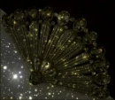 Brass Sparkling Crystal Fan