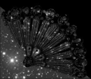 Sparkly Charcoal Crystal Fan