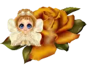 angel with rosa