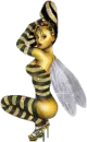 glitter bee