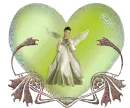 angel in the green heart