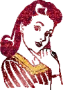 brown-haired woman