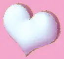 white heart