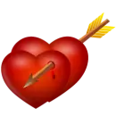 arrow and hearts