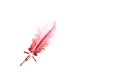 Deep Red Feather Pen