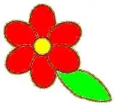 red flower