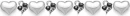 White Gold Triple Heart Divider