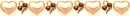 Rose Gold Triple Heart Divider