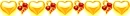 Yellow Gold Triple Heart Divider