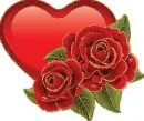 2 rosa and heart