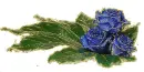 3 blue rosa
