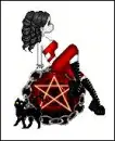 Witch doll and cat