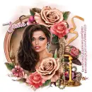 Brunette with flowers - Jane