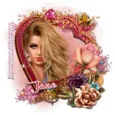 Blonde with flowers - Jane