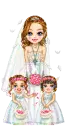 bride and bridesmaids