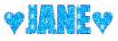 Blue Glitter- Jane