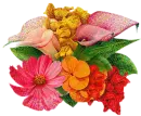 glitter flowers
