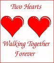 Two hearts walk together forever