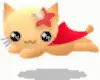 Floating anime kitty