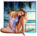 Woman sitting by window - Jane