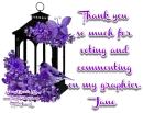 Thank you - Jane
