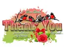 Thank You with Birds: For Birthday Wishes
