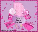 Thanks for being a sweet friend
