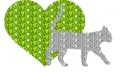 cat and heart