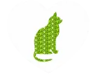 cat into a heart