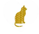 cat into a heart
