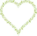 heart of musical notes