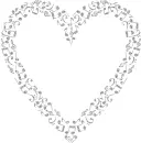 heart of musical notes