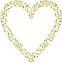 heart of musical notes