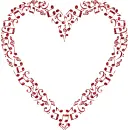 heart of musical notes