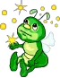 green grasshopper