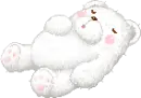 slepping white bear