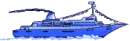 blue ship
