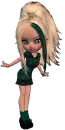 glitter doll