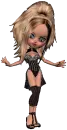 glitter doll