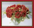 glitter red rosas