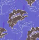 Blue with flowers ~ background