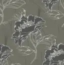 Gray with flowers ~ background