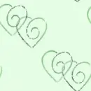 Green double hearts ~ background