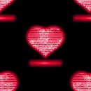Hot pink hearts ~ background