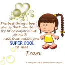 Fran - Super Cool - Be Yourself - Bubbles