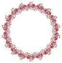 frame with roses