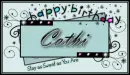 Happy Birthday Cathi! 