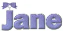Purple bow - Jane