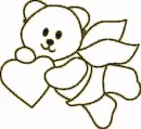 teddy bear with heart