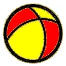  red yellow sphere